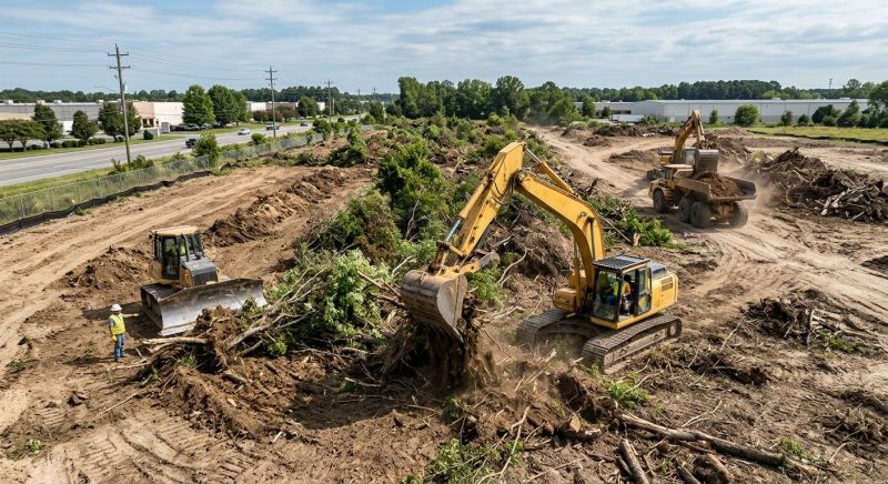 Commercial Land Preparation in Cumming, GA