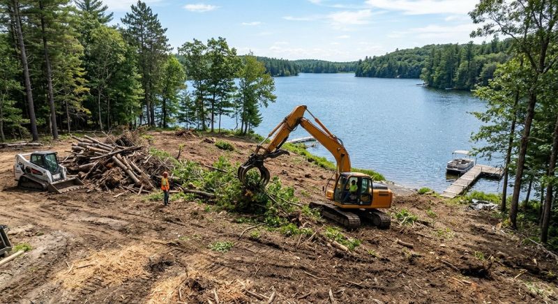 Lake Lot Clearing in Cumming, GA