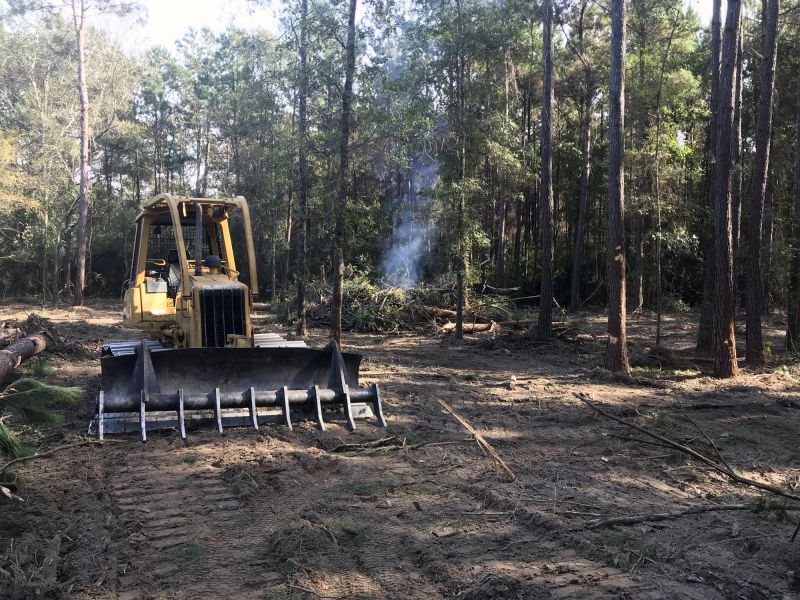 Bulldozer Clearing in Gwinnett County, GA