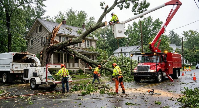 Fallen Tree Removal in Montgomery County, PA
