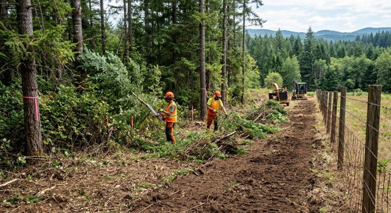 Hill Clearing in Cumming, GA