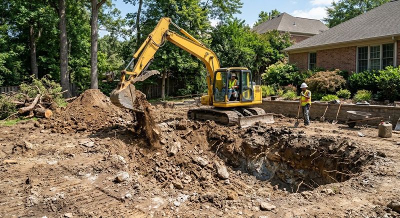 Pool Land Clearing in Katy, TX